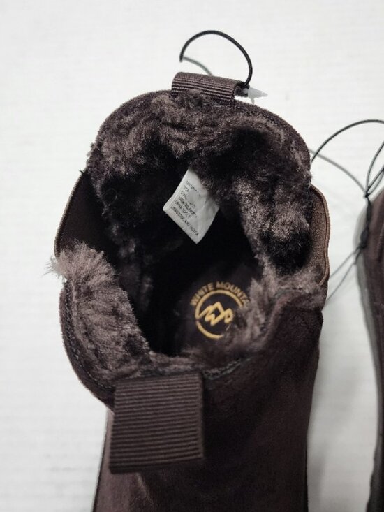 New White Mountain Isleworth Dark Brown Boot - Faux Suede & Fur - Size 11 main image 2